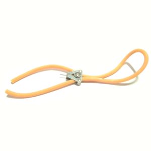 Torniquete de acero inoxidable con liga de hule